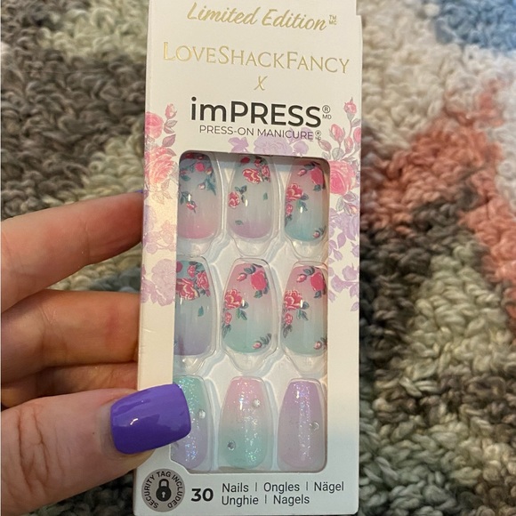 NIB 🌸HOST PICK 🌸LoveShackFancy x imPRESS Limited Edition Medium Coffin N… - Picture 7 of 8